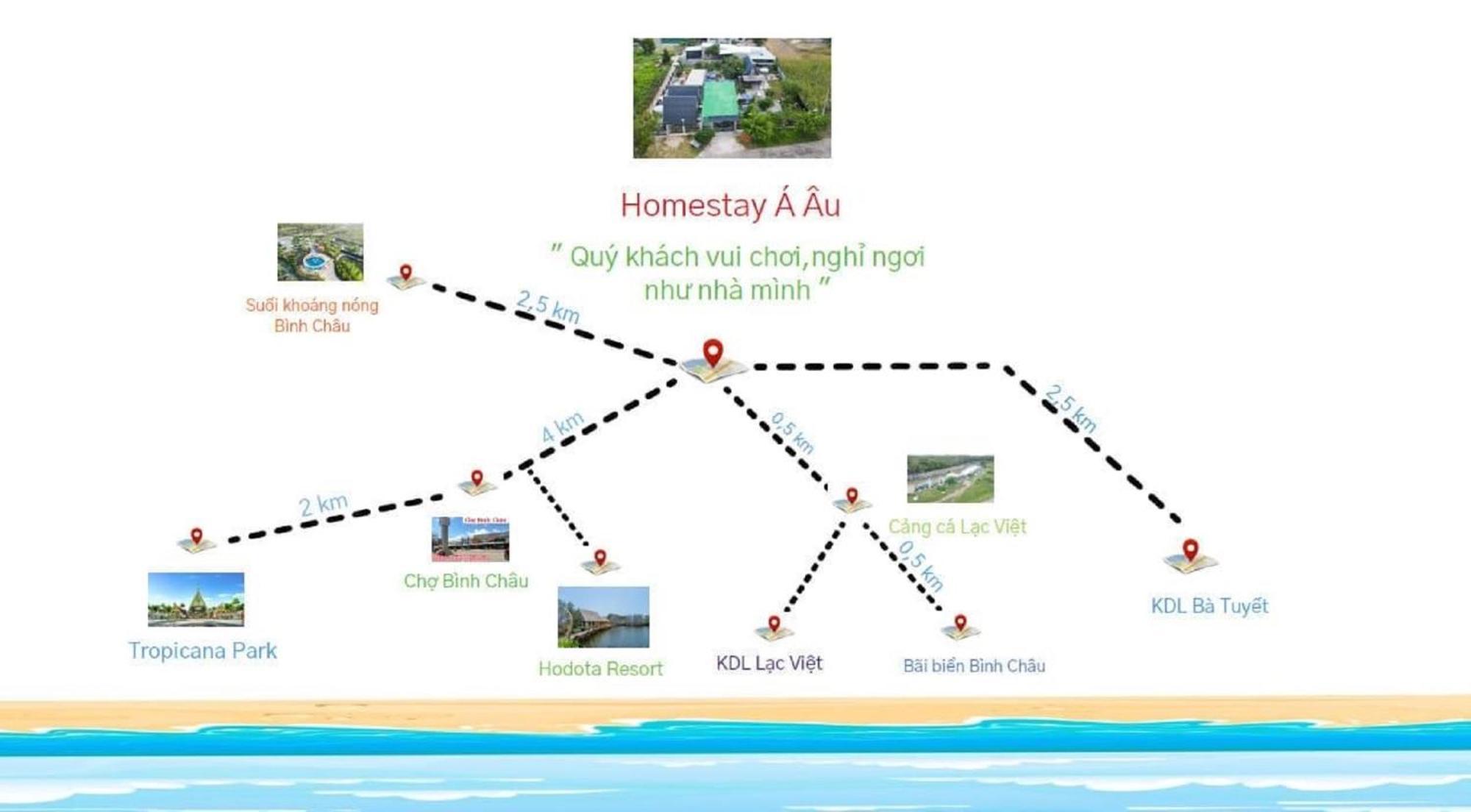 Homestay A Au Family Binh Chau Exterior foto